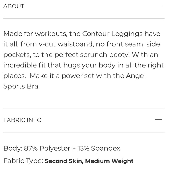 NWOT CONTOUR LEGGINGS SIZE L BOMBSHELL SPORTSWEAR - Picture 12 of 12
